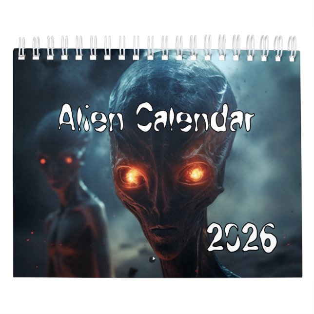 Calendario Alien 2025 OVNI (Tapa)