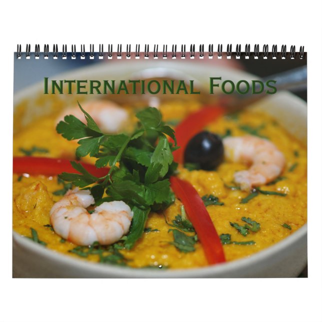Calendario Alimentos internacionales (Tapa)