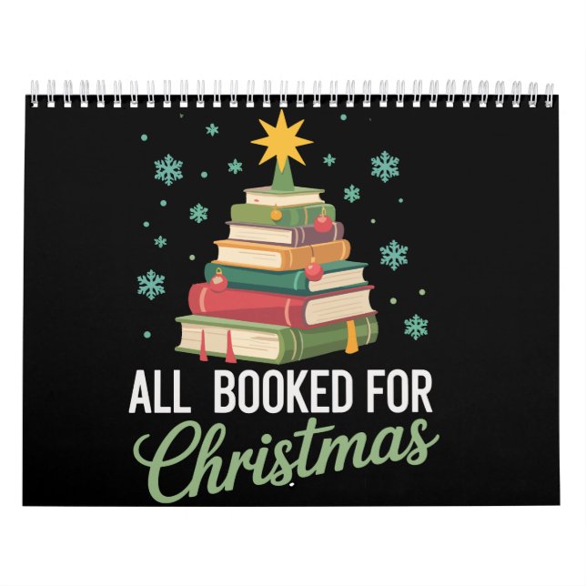 Calendario All Booked For Christmas Tree Books Teacher Xmas  (Tapa)
