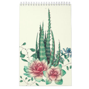 Calendario Aloe Vera sobre las flores