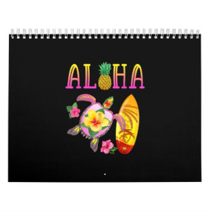 Calendario Aloha Guay Kawaii: Tortuga Hawaii
