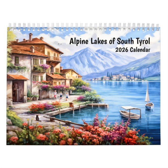 Calendario Alpine Lakes of South Tyrol – 2026 Calendar (Tapa)