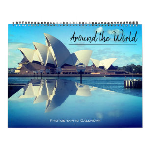 Calendario alrededor del mundo 2027 (con ubicaciones) grande