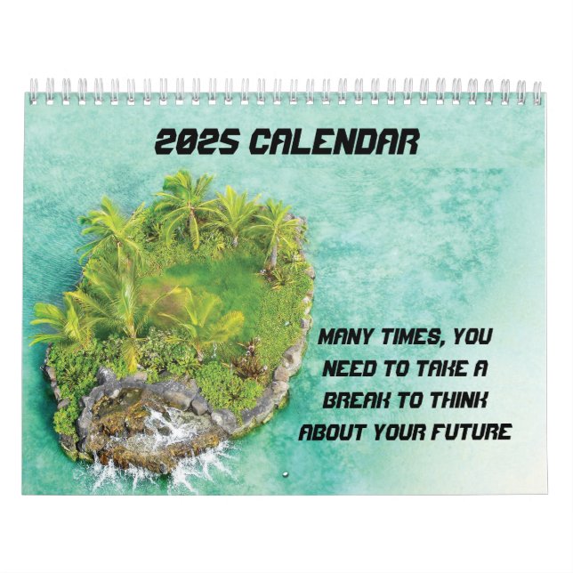 Calendario Amante de las vacaciones en la isla 2025 (Tapa)