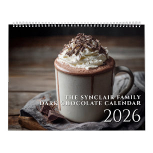 Calendario Amante del postre de chocolate personalizado Arte