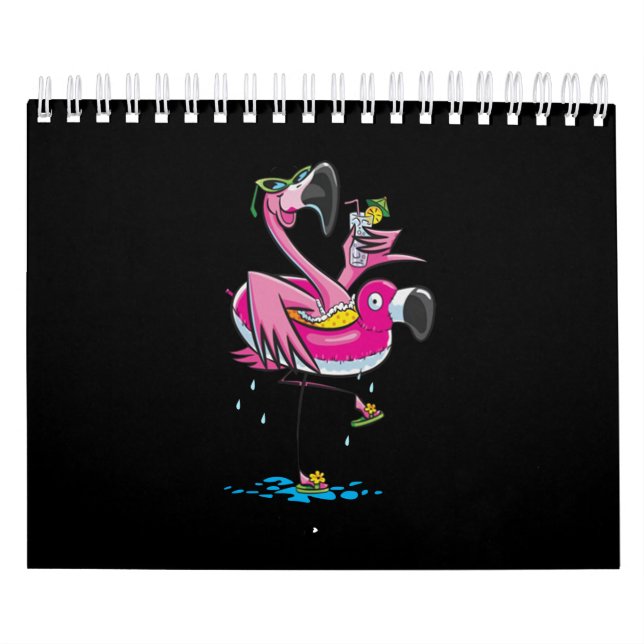 Calendario Amante Natación| Flamingo Go Swift (Tapa)