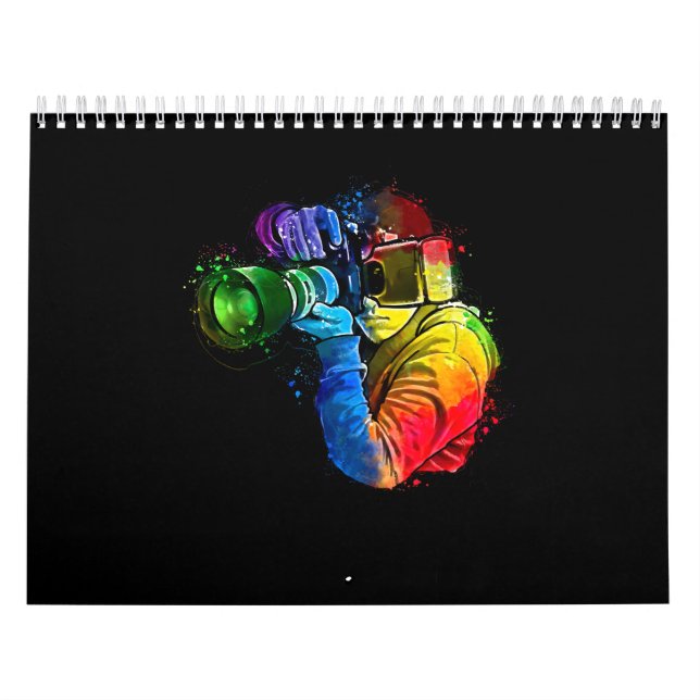 Calendario Amantes de la fotografía con cámara acuarela (Tapa)