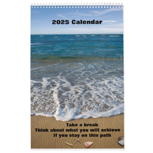 Calendario Amantes de la playa de 2025 (Tapa)