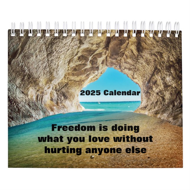 Calendario amantes de las cuevas de playa 2025 (Tapa)