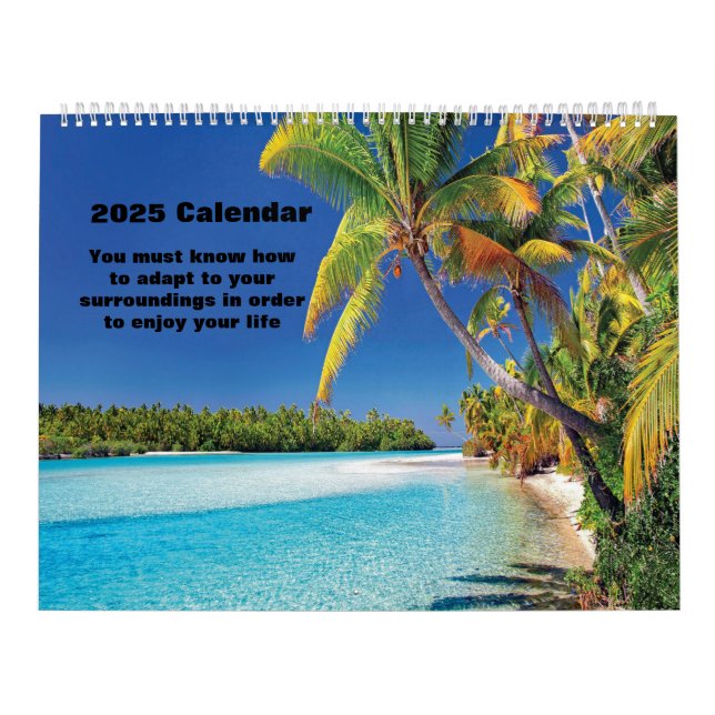 Calendario Amantes de las playas de 2025 (Tapa)