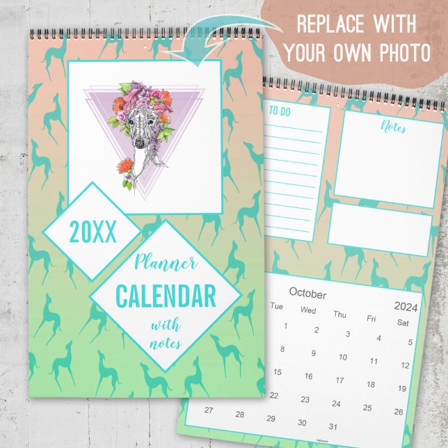 Calendario Amantes de los amantes del perro de Greyhound Pers (Subido por el creador)