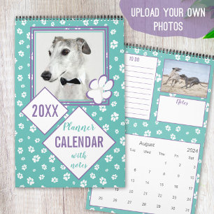 Calendario Amantes del perro Tus propias fotos Paws on verde