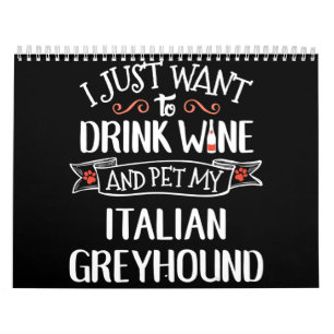 Calendario Amantes del vino y dueños de perros italianos