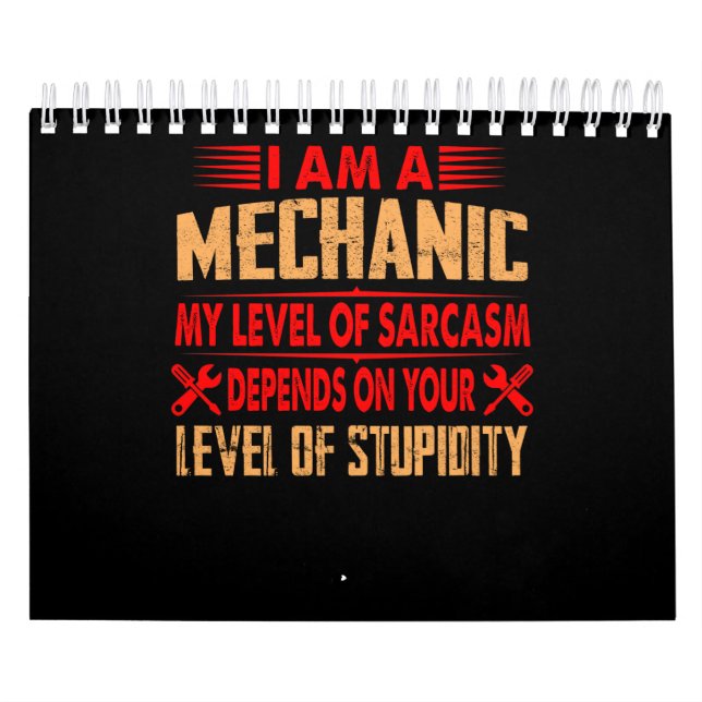 Calendario Amantes mecánicos| Soy Mecánico (Tapa)