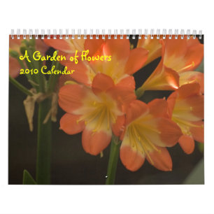 Calendario Amaryllis anaranjado