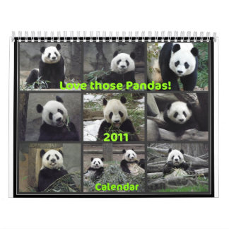 Calendario ¡Ame esas pandas! 2011