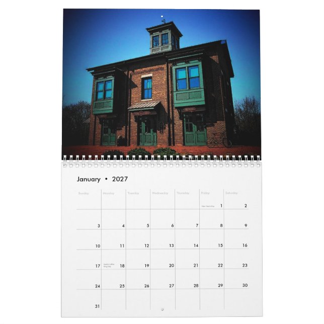 Calendario americano de la arquitectura 2010 (Jan 2027)