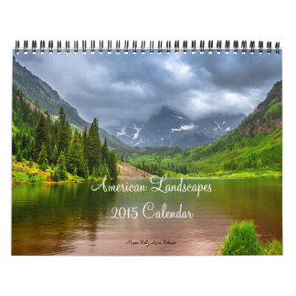 Calendario americano de los paisajes
