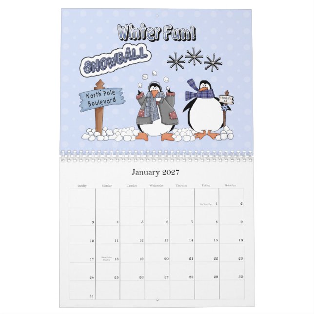 Calendario Amigos de la nieve 2011 (Jan 2027)