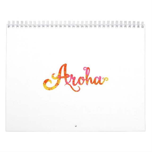 Calendario Amor maorí de Aroha en la lengua maorí - idea del (Tapa)