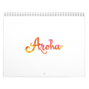 Calendario Amor maorí de Aroha en la lengua maorí - idea del