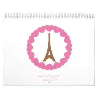 Calendario amor París del ojo. 2010.