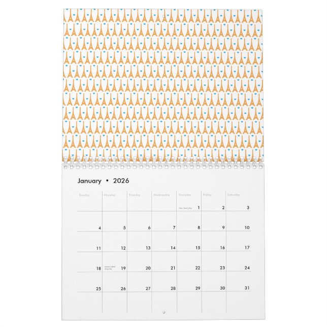 Calendario amor París del ojo. 2010. (Jan 2026)