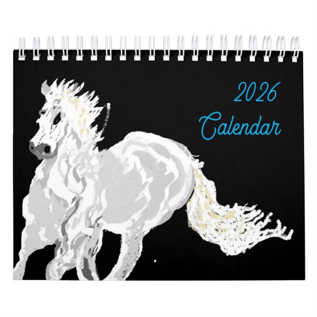 Calendario :  Amor por los caballos (Tapa)
