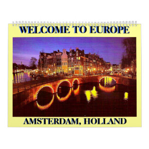 Calendario AMSTERDAM 1, AMSTERDAM, HOLANDA,… - modificado