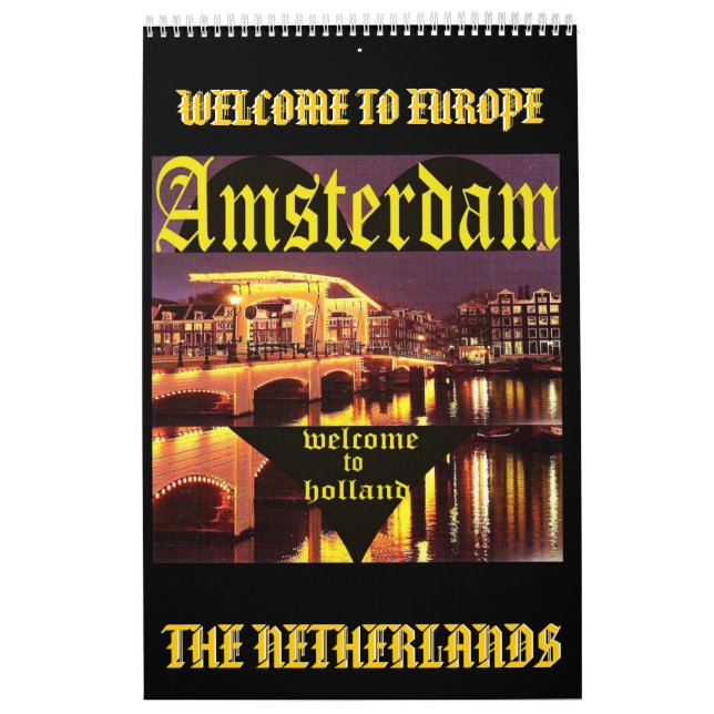 Calendario AMSTERDAM 1, AMSTERDAM, HOLANDA,… - modificado (Tapa)