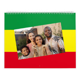 Calendario Añadir la foto | Bandera rastafari africana de Eti