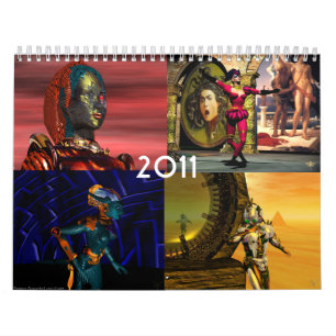 Calendario ANDROIDES, CYBORGS de la ciencia ficción 2017 del