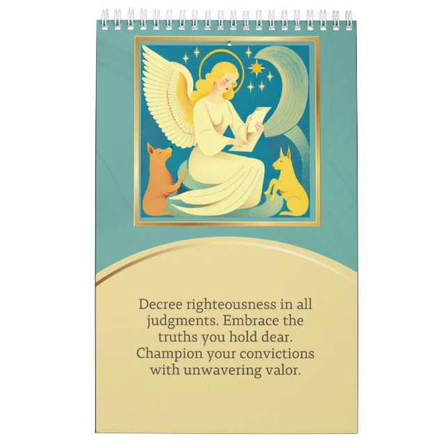Calendario angel calendar (Reverso)