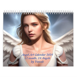 Calendario Ángel de arte de Yanesh 2024 Calendar