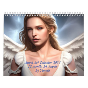 Calendario Ángel de arte de Yanesh 2024 Calendar