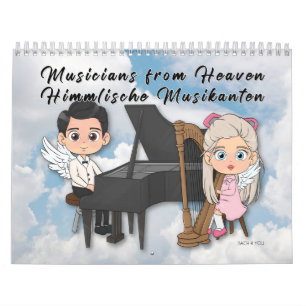 Calendario Angels haciendo música - Músicos del cielo