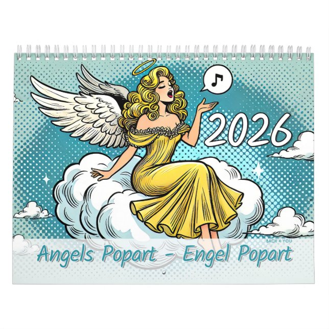 Calendario Angels Popart - Engel Popart 2026 (Tapa)