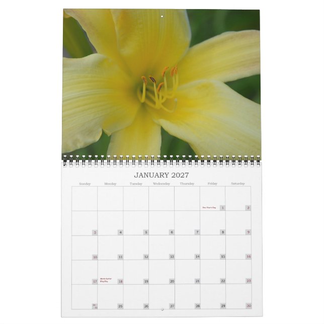 Calendario Angie's Lilies (Jan 2027)
