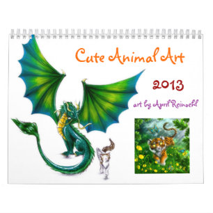 Calendario animal lindo 2013 del arte
