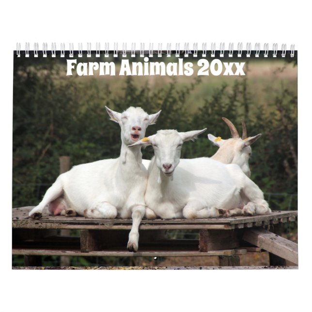 Calendario Animales adorables en la granja (Tapa)