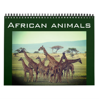 Calendario animales africanos 2025