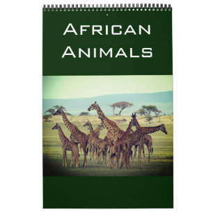 Calendario animales africanos 2026