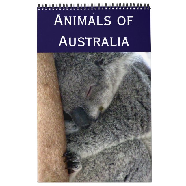 Calendario animales australianos (Tapa)