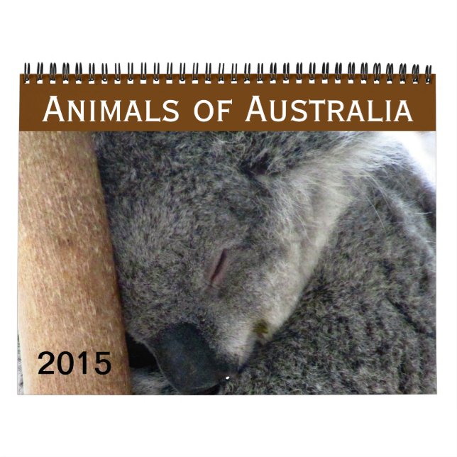 Calendario animales australianos 2015 (Tapa)