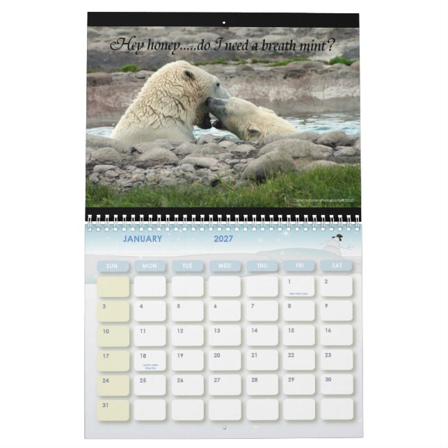 Calendario Animales con actitud (Jan 2027)