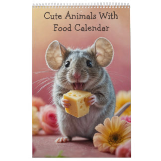Calendario Animales Con Comida 2025