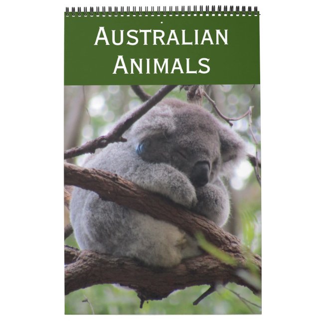Calendario animales de australia 2025 (Tapa)