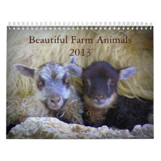 Calendario Animales del campo hermosos