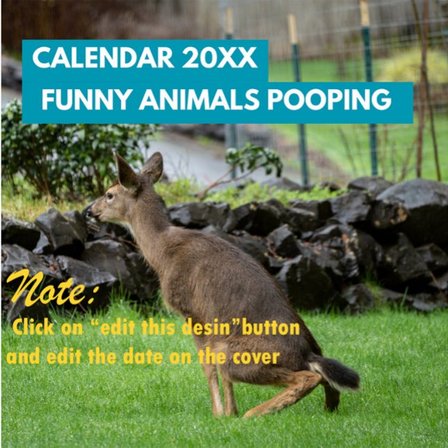 Calendario Animales divertidos que buscan el 2026 personaliza (Subido por el creador)