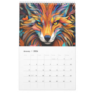 Calendario Animales en Arte Vitral